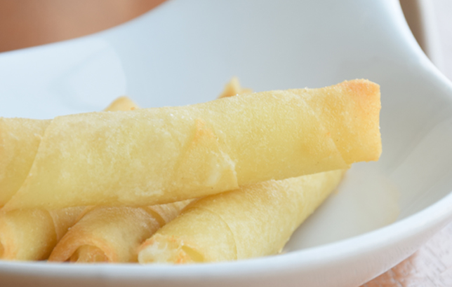 Image of fried cheese rolls from Clay's Lebanese Mezza menu