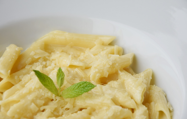 Image of Italian four cheese penne pasta from Clay restaurant's pastas menu